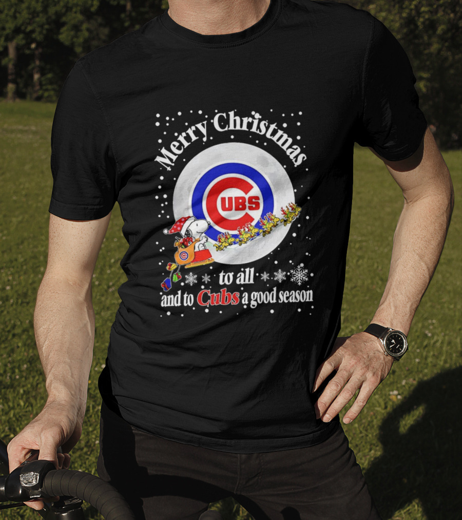 Merry Christmas To All And To Cubs A Good Season T-Shirt