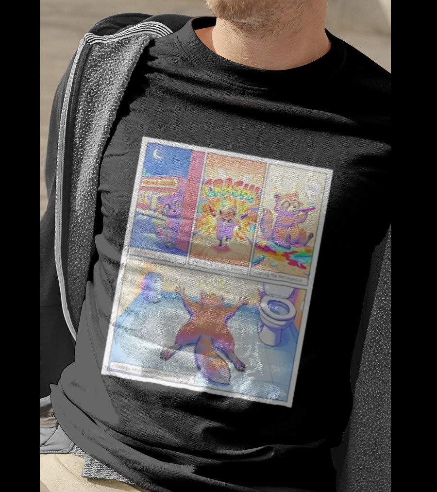 Drunk Raccoon Virginia Liquors Crash Operation Acquire Booze Sampling Merchandise T-Shirt