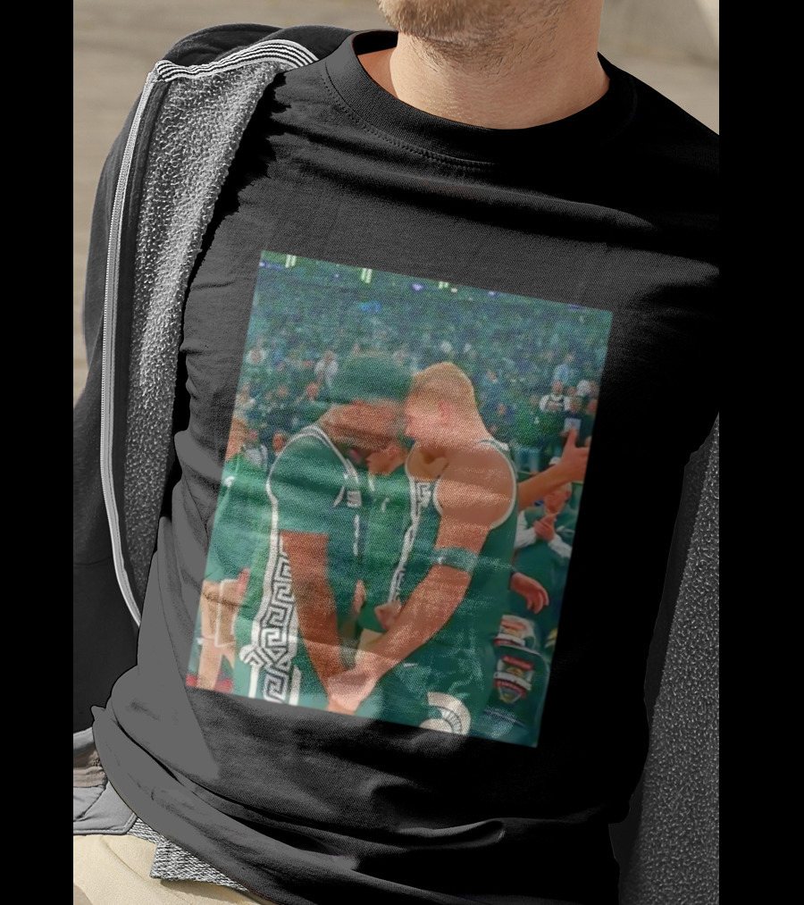 Michigan State Spartans Basketball Forehead To Forehead Team Unity T-Shirt