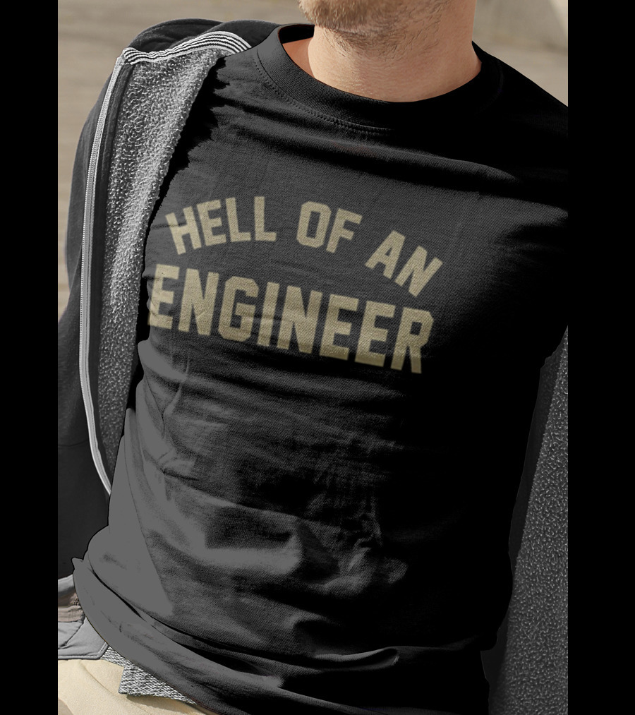 Georgia Tech Hell Of An Engineer Ramblin' Wreck Iconic College Spirit T-Shirt
