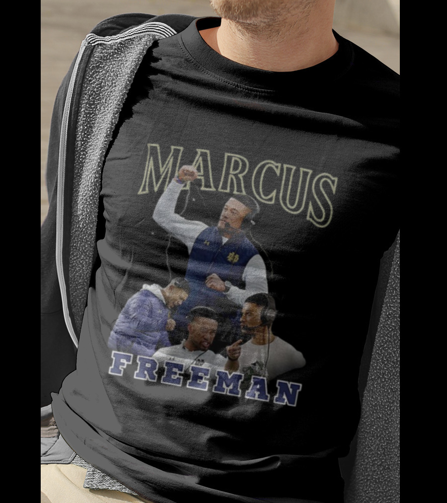 Marcus Freeman Notre Dame Football Coach Vintage Style T-Shirt