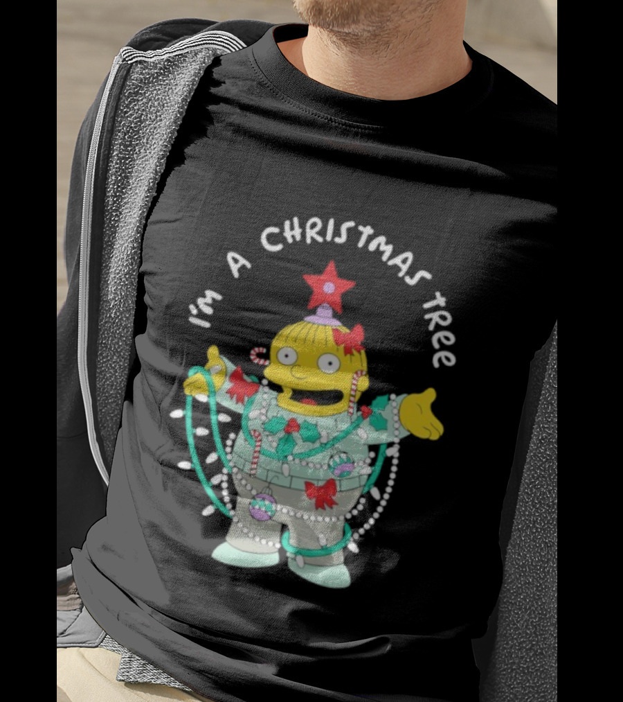 Ralph Wiggum I'm A Christmas Tree Holiday Humor T-Shirt