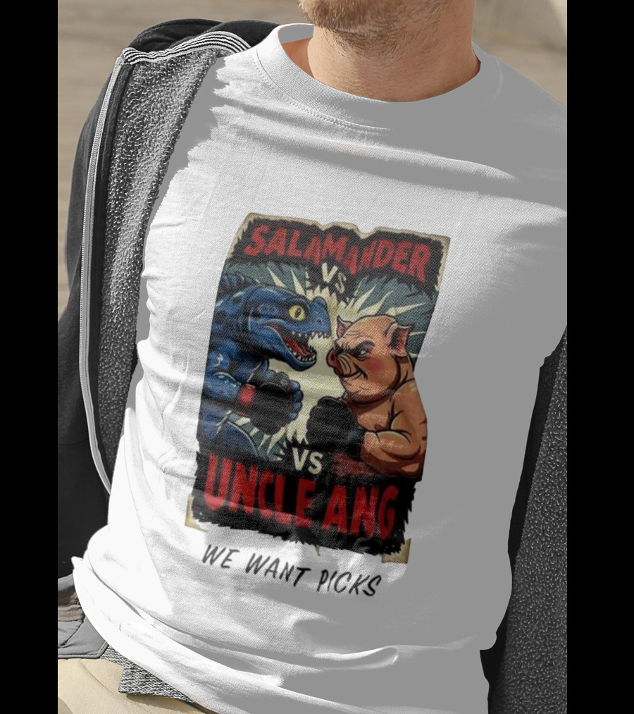 Salamander Vs Uncle Ang Boxing Showdown T-Shirt