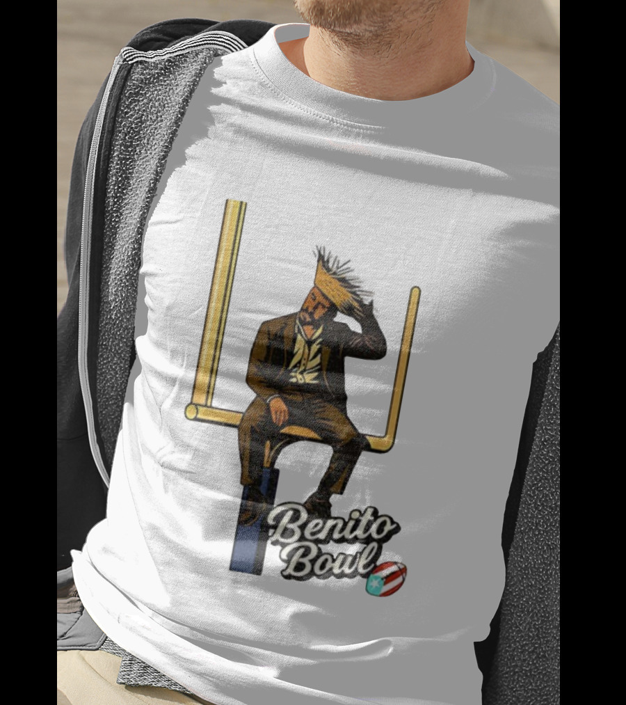 Benito Bowl Bad Bunny Football Goalpost 2026 NFL Comedy T-Shirt