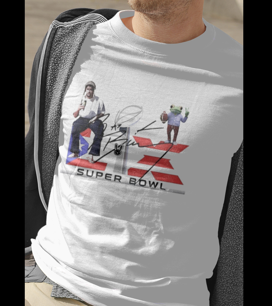 Benito Super Bowl Funny Signature With Frog And Acoustic Guitar T-Shirt