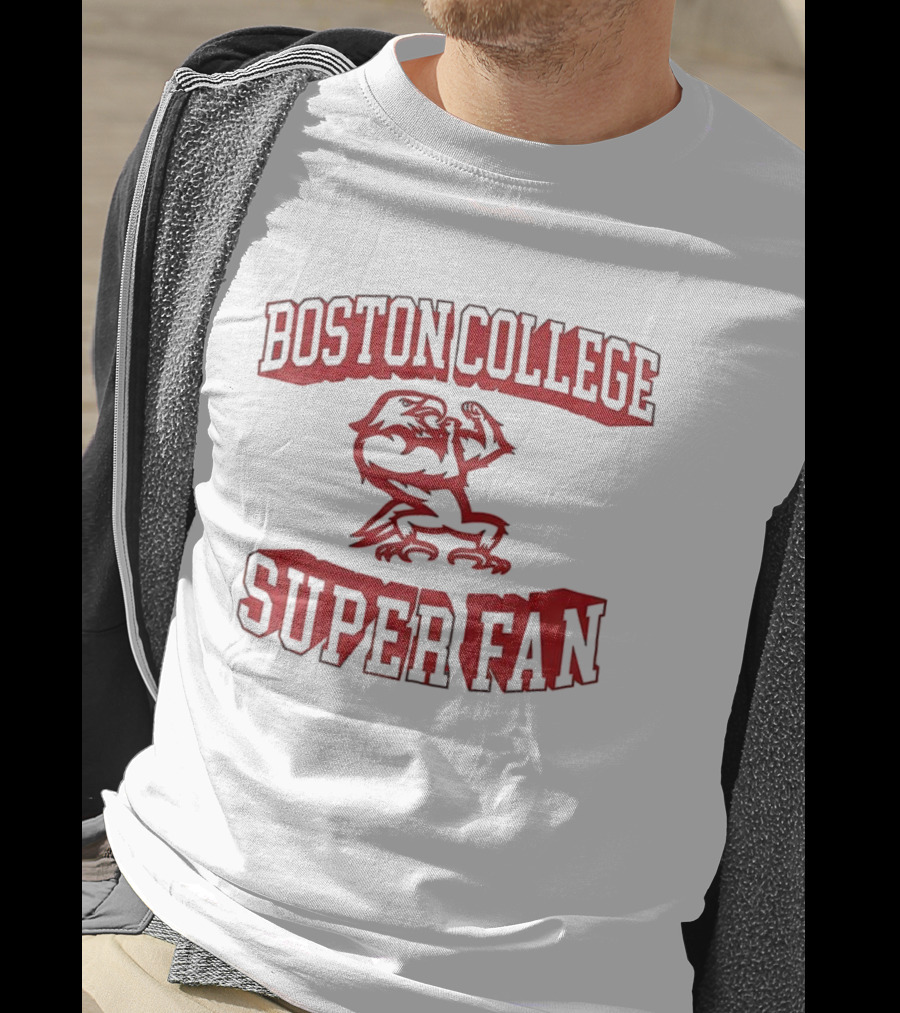Boston College Eagles Super Fan Fierce Mascot T-Shirt