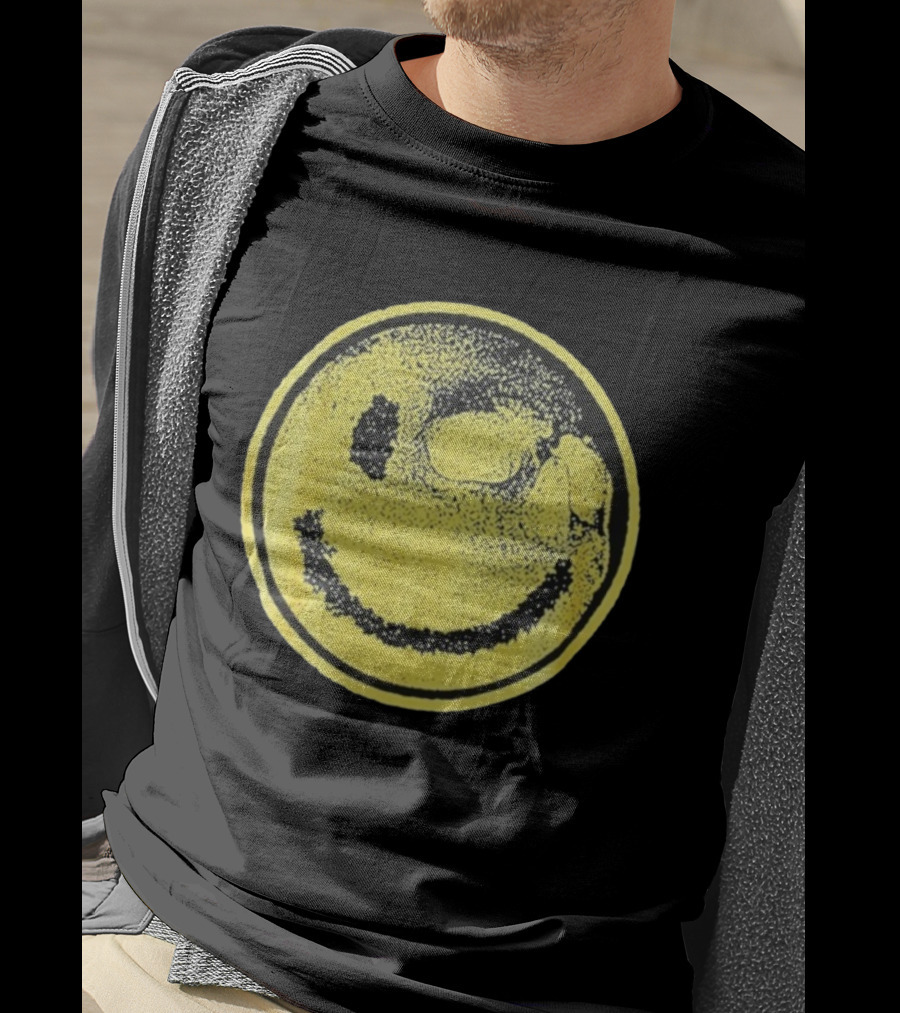 Against Me! Mandatory Happiness Yellow Smiley Face T-Shirt