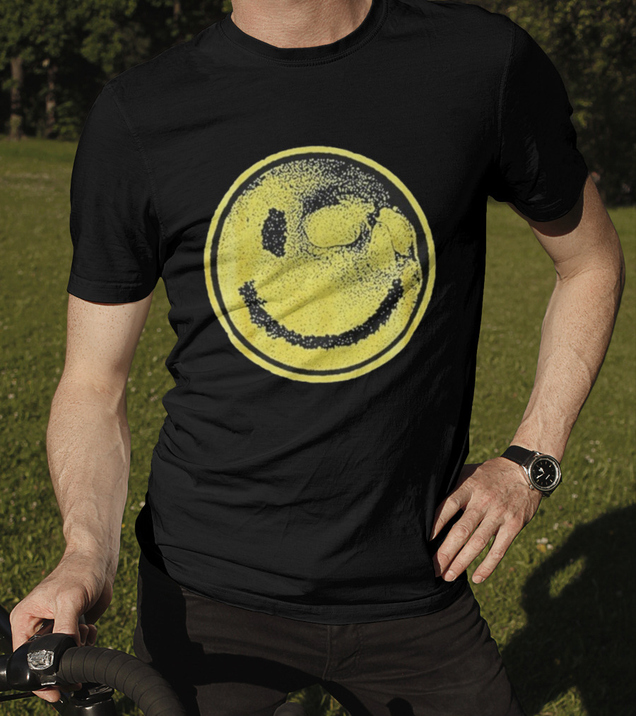 Against Me! Mandatory Happiness Yellow Smiley Face T-Shirt