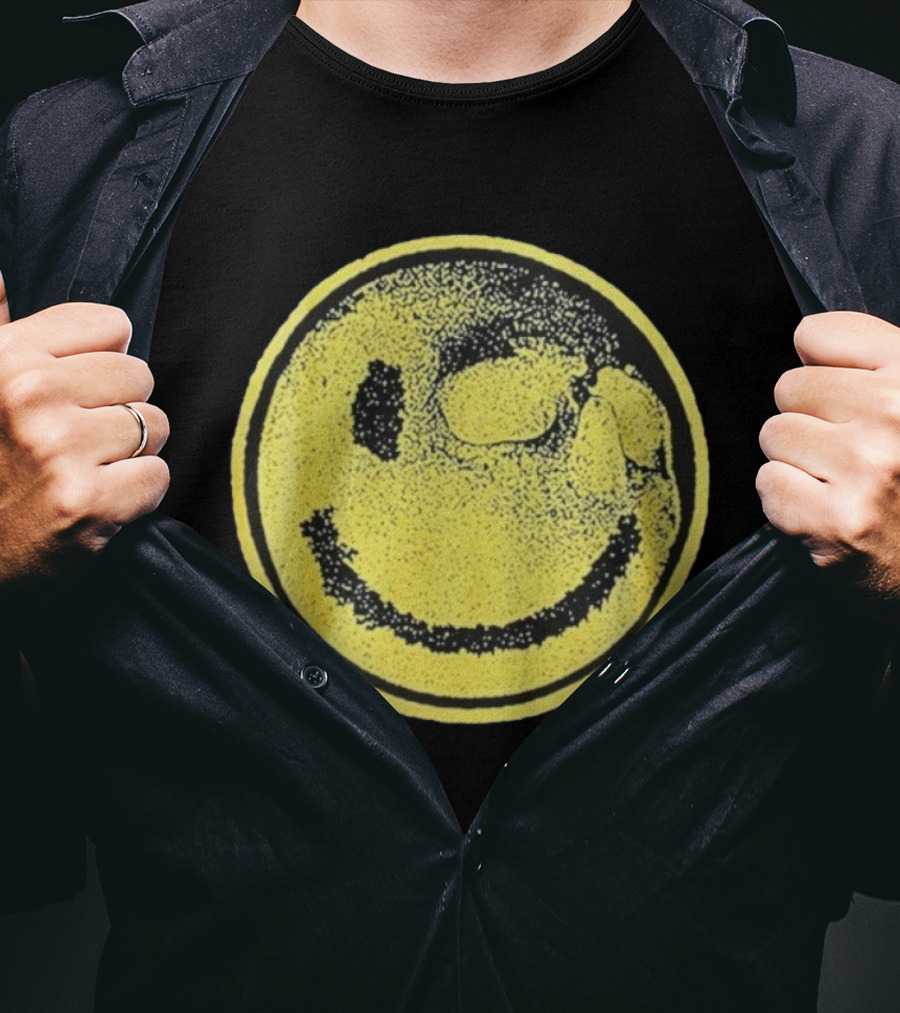 Against Me! Mandatory Happiness Yellow Smiley Face T-Shirt
