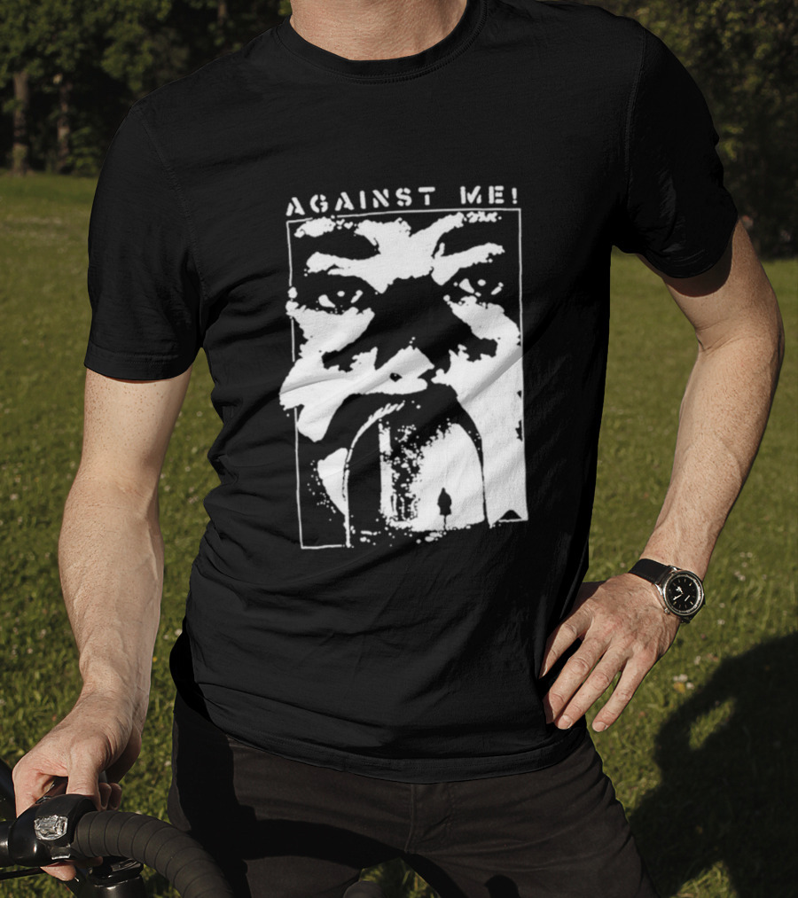 Against Me! Mouth Tunnel Face Design T-Shirt