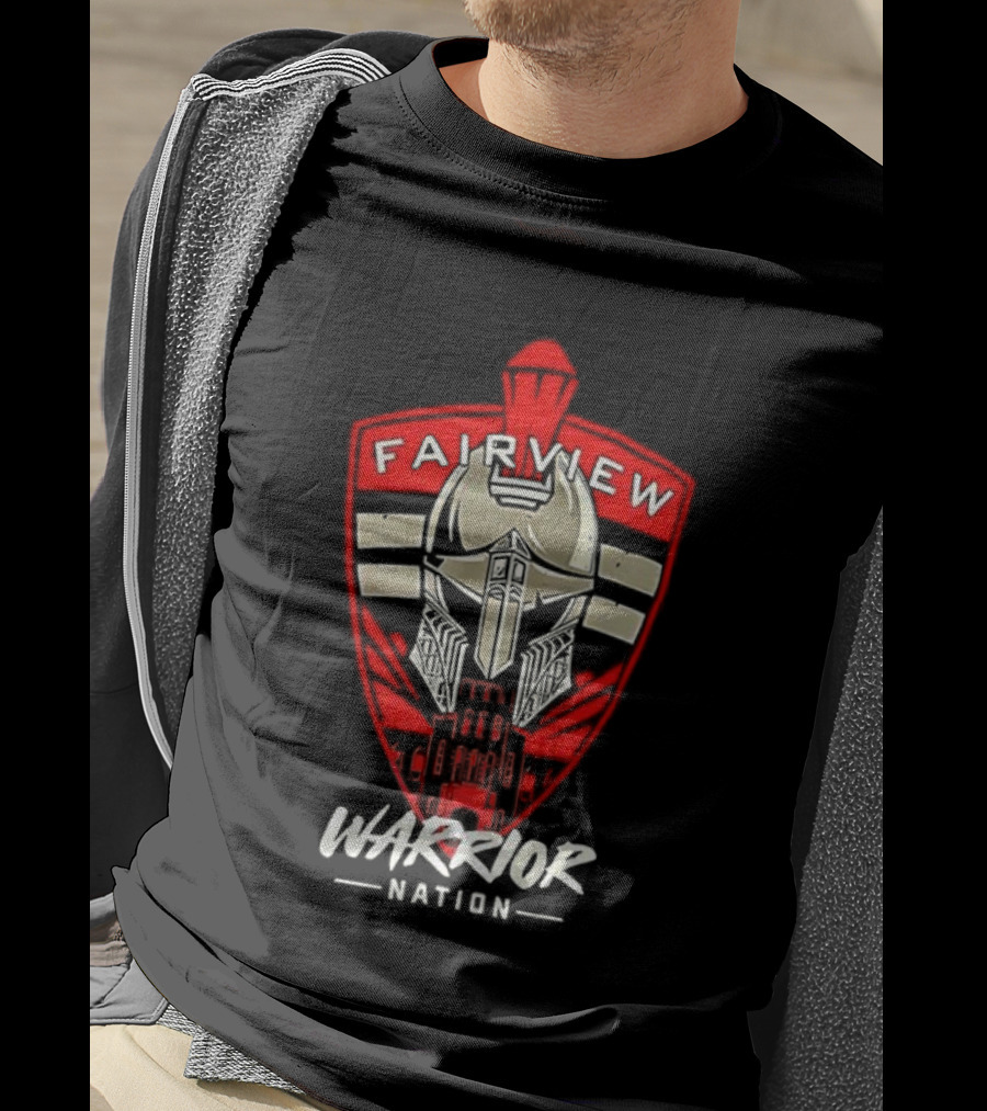 Fairview Warrior Nation Spartan Helmet Emblem T-Shirt