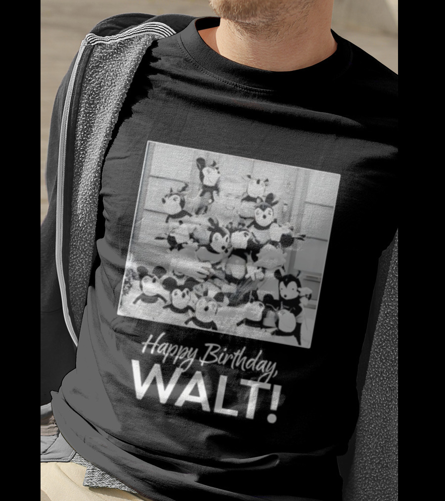 Happy Birthday Walt Disney Mickey Mouse Celebration T-Shirt