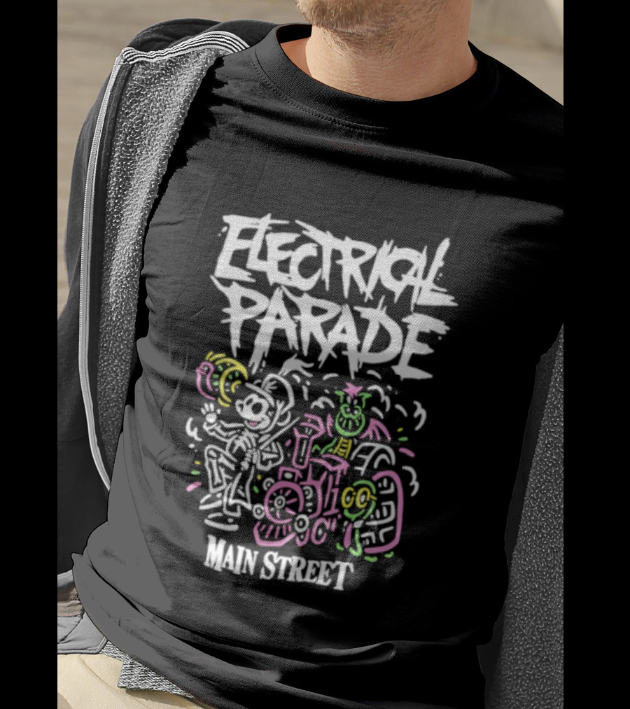 Mickey Mouse Main Street Electrical Parade Classic Retro Style T-Shirt