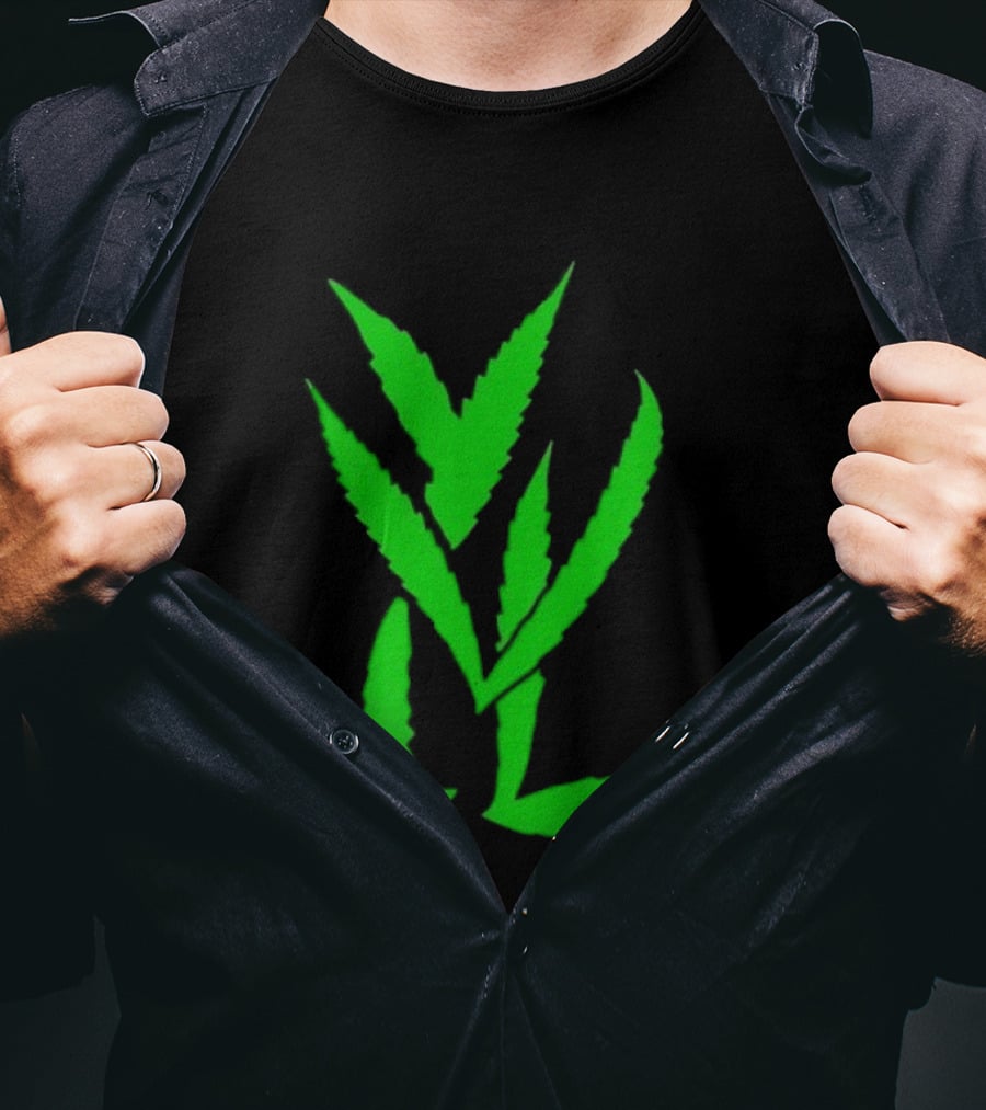 Leaves Green YVL Nature-Inspired Concept T-Shirt