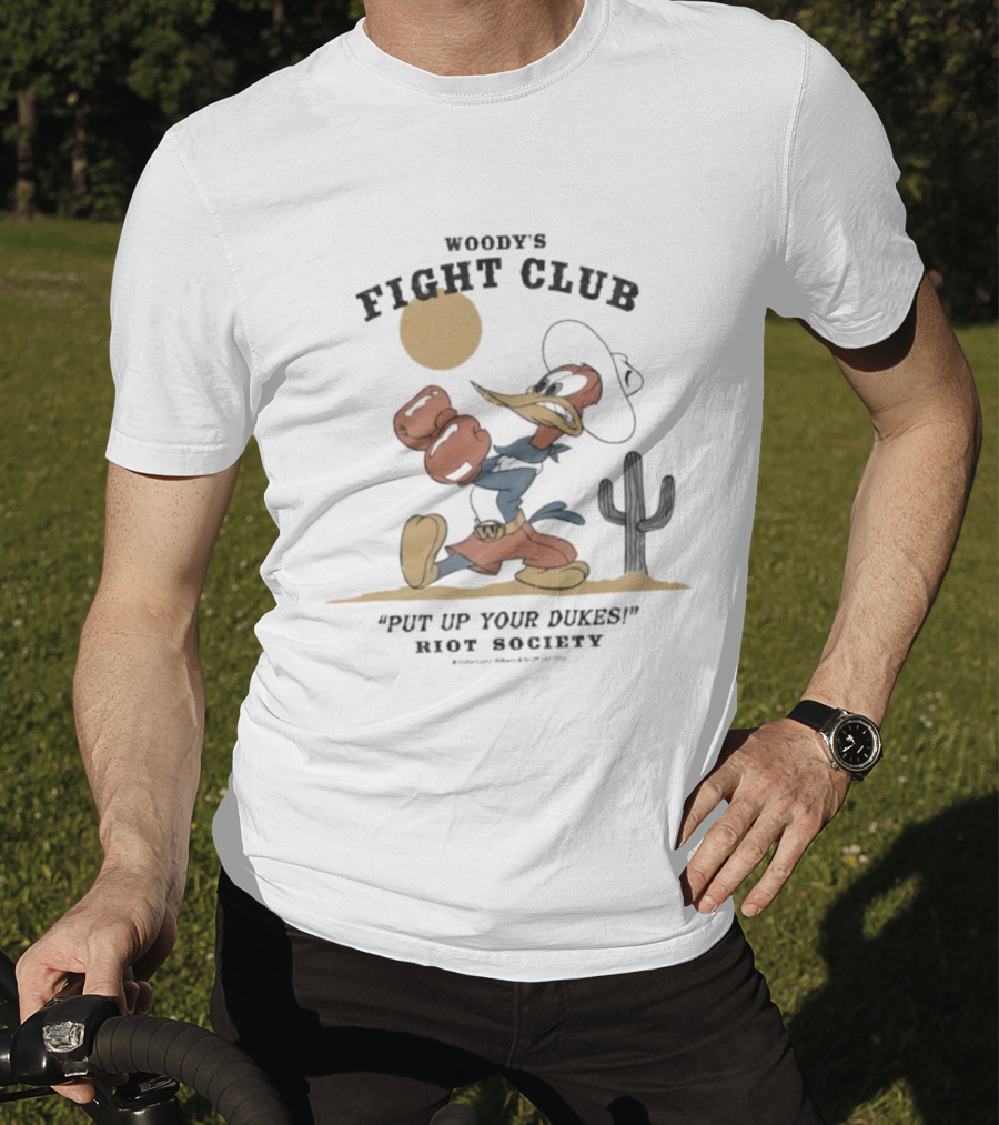 Woody's Fight Club Put Up Your Dukes Riot Society Western T-Shirt