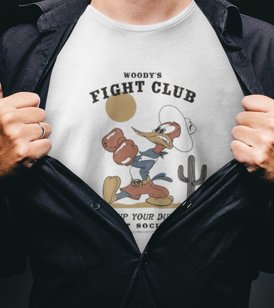 Woody's Fight Club Put Up Your Dukes Riot Society Western T-Shirt