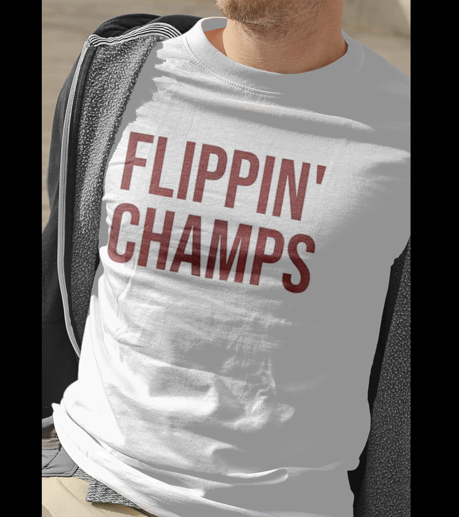 Indiana Hoosiers Flippin’ Champs Fernando Mendoza NCAA Football T-Shirt