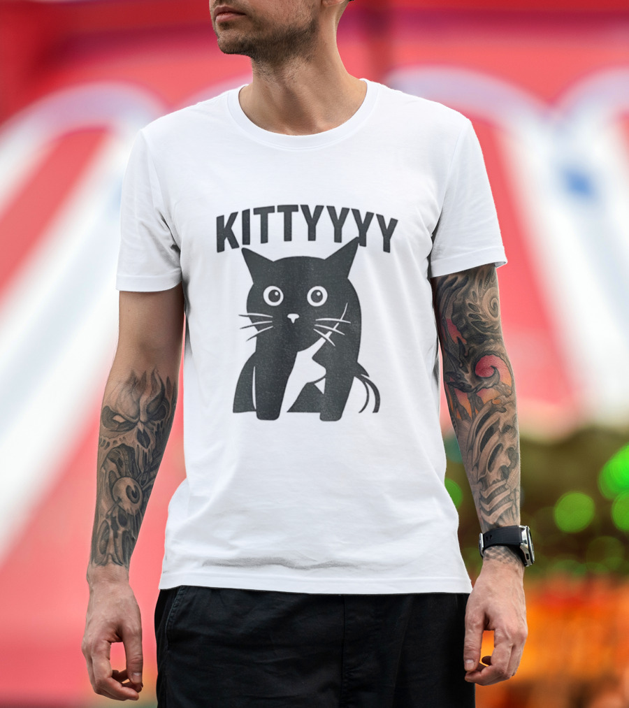 KITTTYYYY Funny Twitch Cat Meme T-Shirt