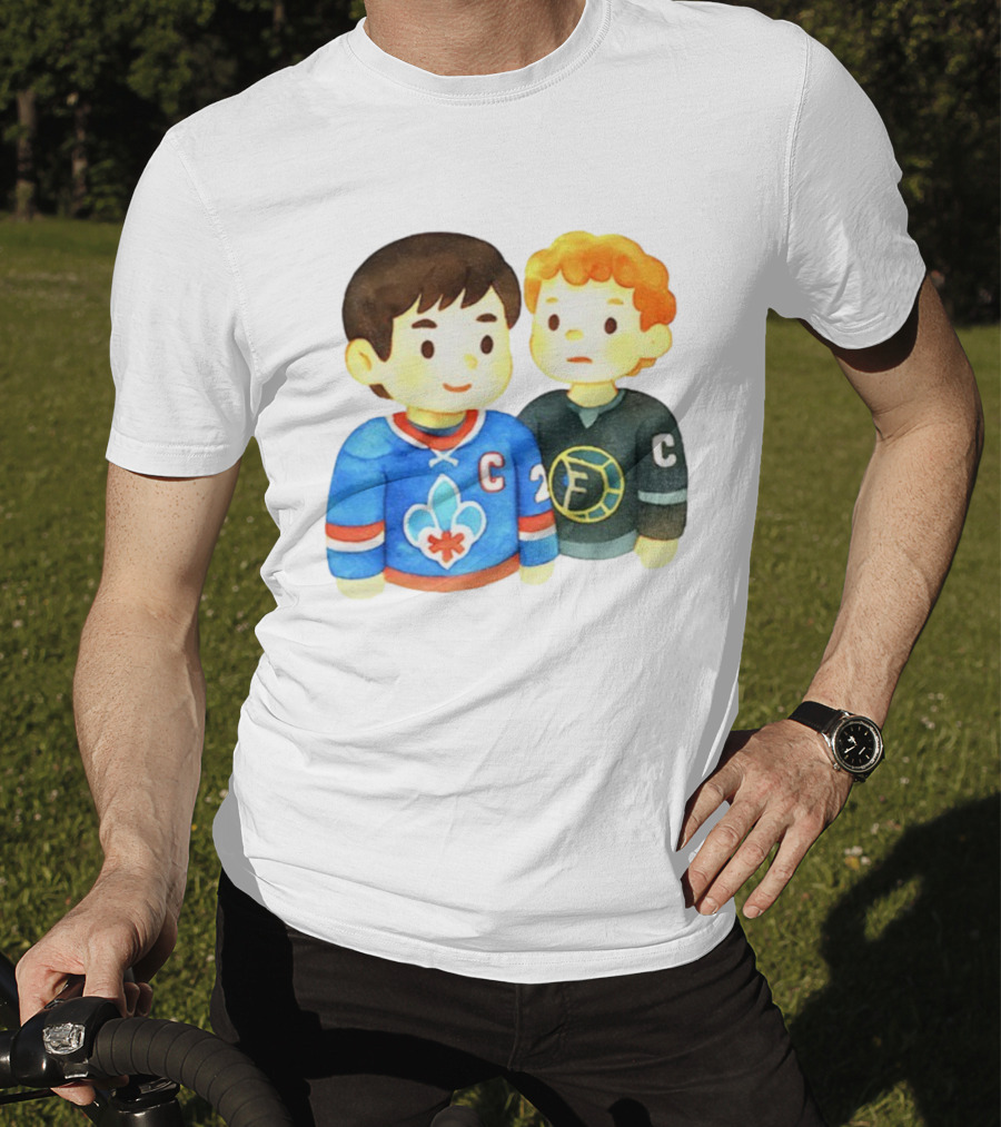 Ilya Rozanov Shane Hollander Chibi Hockey Rivalry Fan Art T-Shirt