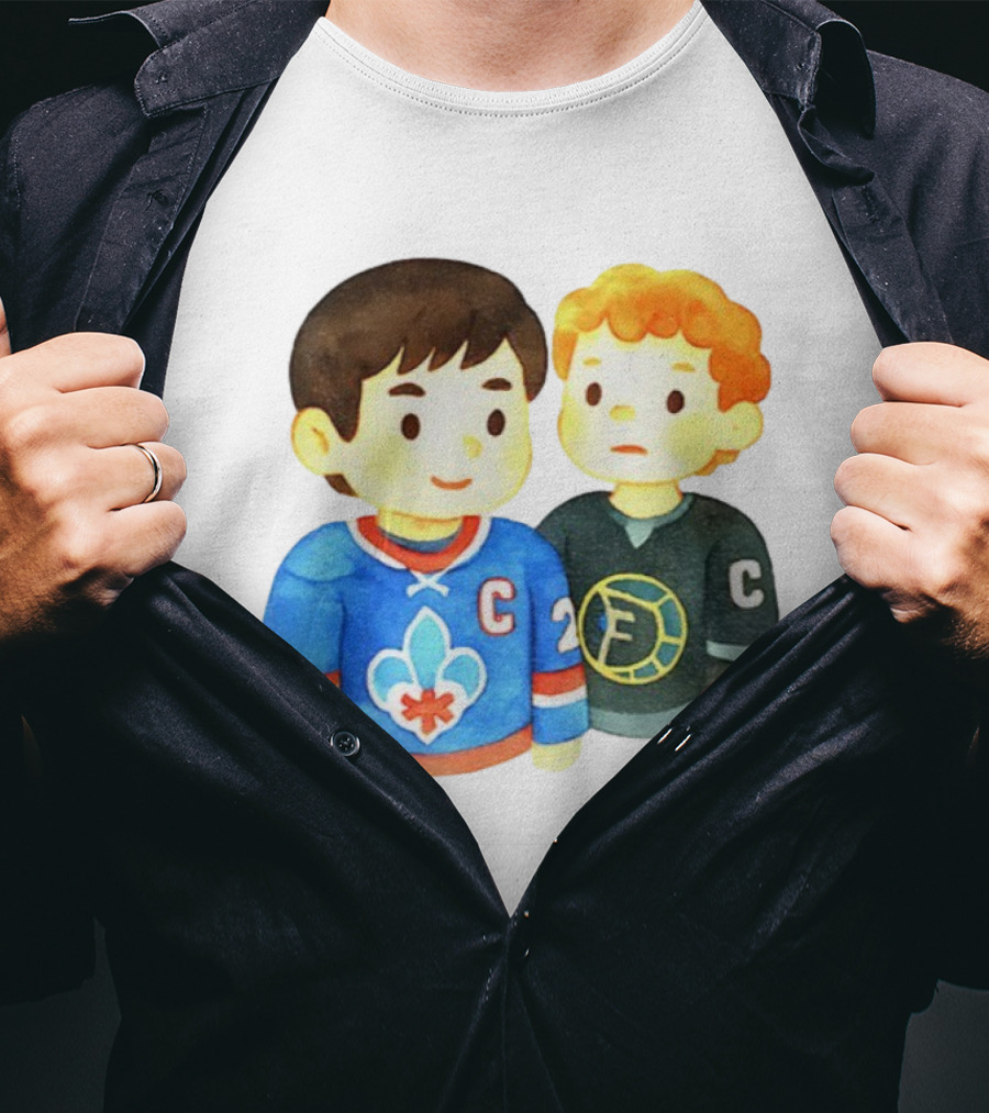 Ilya Rozanov Shane Hollander Chibi Hockey Rivalry Fan Art T-Shirt