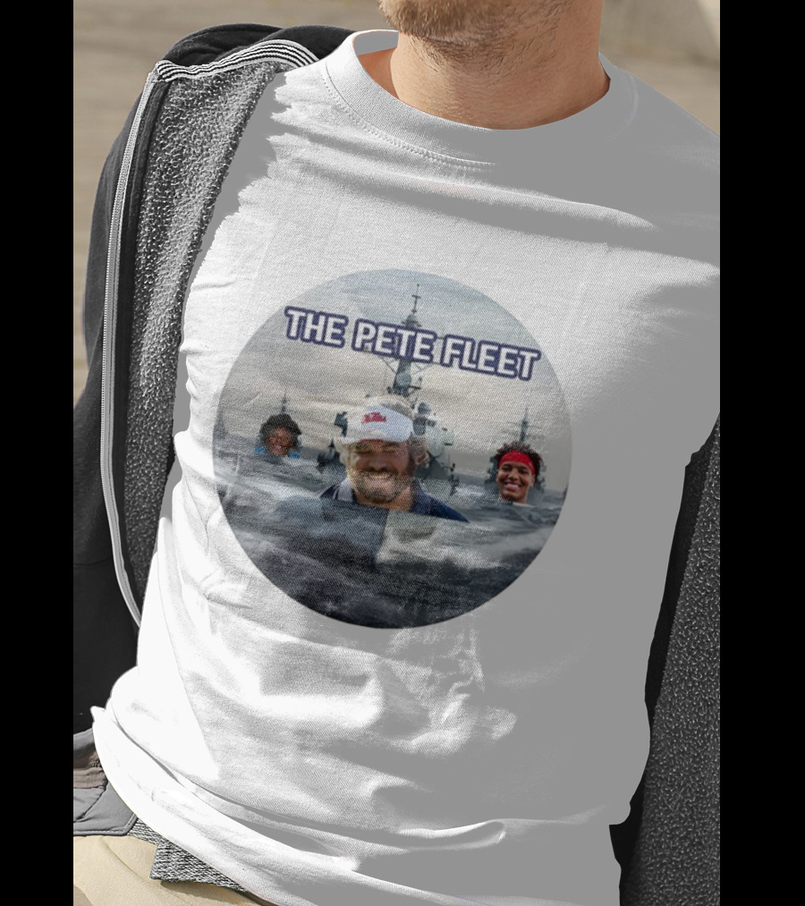 Lane Kiffin Ole Miss Football The Pete Fleet Navy Ships Sports Team Image T-Shirt