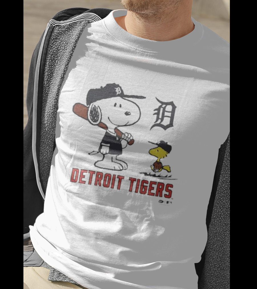 Peanuts Snoopy Woodstock Detroit Tigers Toddler T-Shirt