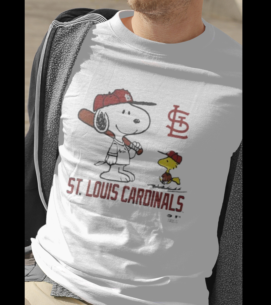 Snoopy Woodstock St. Louis Cardinals Baseball Toddler T-Shirt