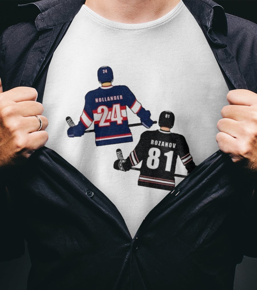 Hollander 24 Rozanov 81 Heated Rivalry Hockey Jersey Showdown T-Shirt