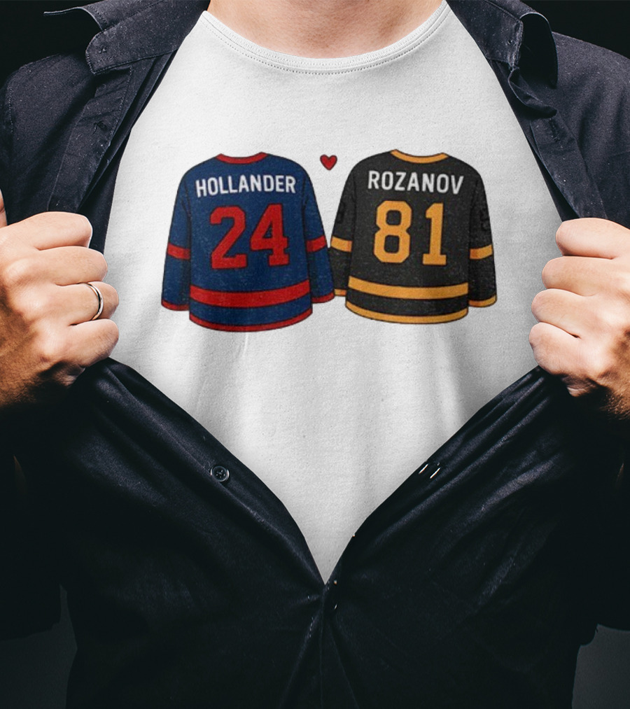 Hollander 24 Rozanov 81 Heated Rivalry Hockey Lovers T-Shirt