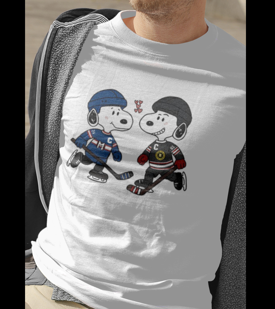 Shane Hollander Ilya Rozanov Snoopy Hockey Rivalry LGBT Hearts T-Shirt