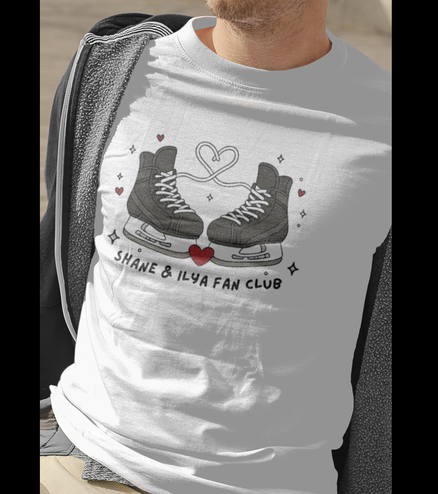 Shane Ilya Heated Rivalry Hockey Shoes Fan Club Heart T-Shirt