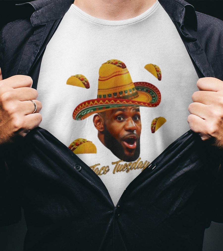 Taco Bell LeBron James Sombrero Taco Tuesday T-Shirt