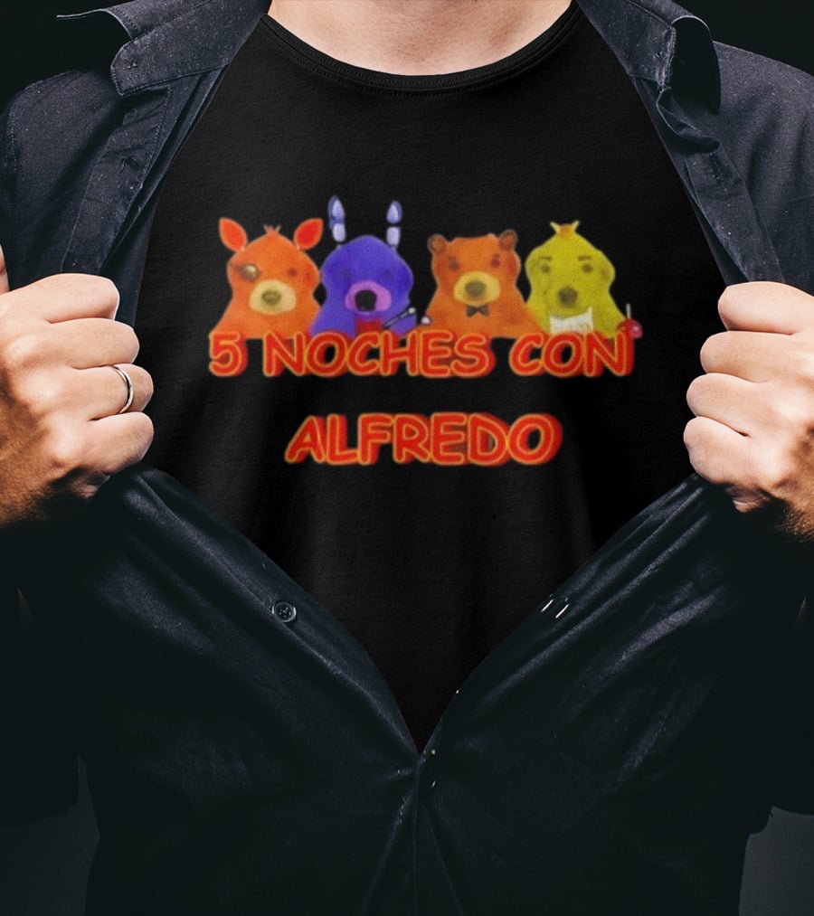 5 Noches Con Alfredo Colorful Characters T-Shirt