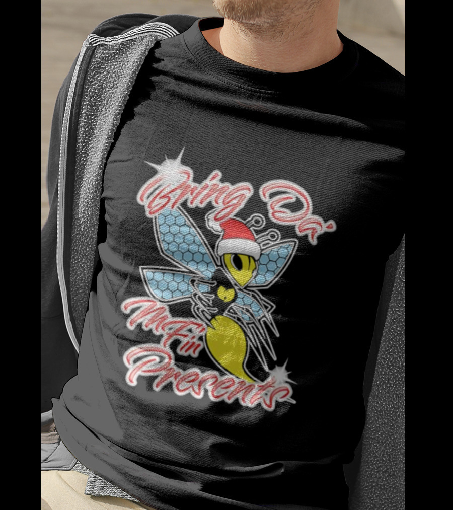 Bring Da’ Mf’n Presents Santa Hat Bee T-Shirt