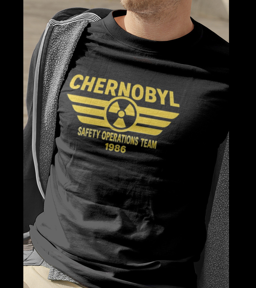 Chernobyl Safety Operations Team 1986 Radioactive Symbol T-Shirt