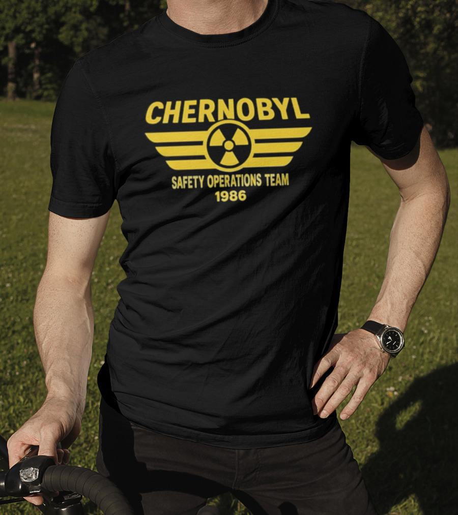 Chernobyl Safety Operations Team 1986 Radioactive Symbol T-Shirt
