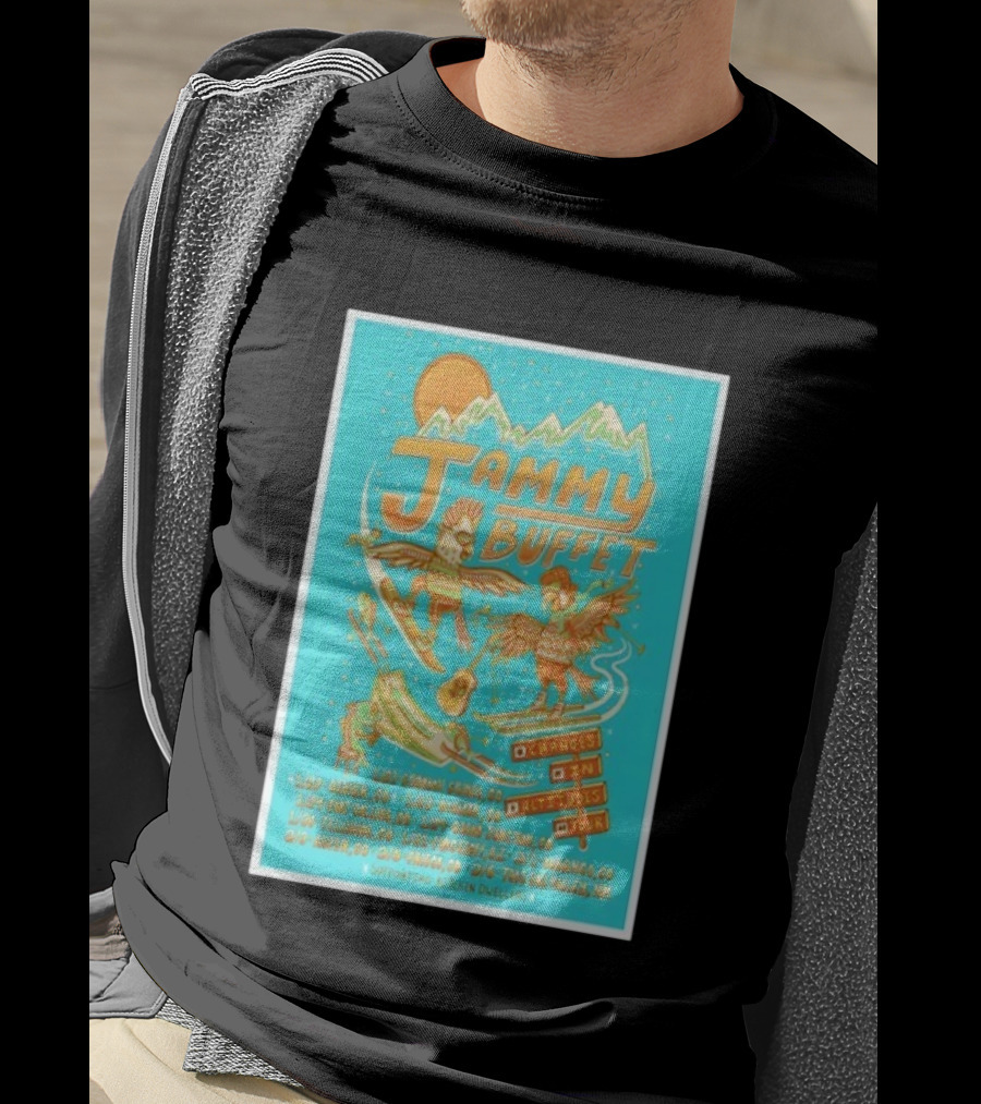 Jammy Buffet Changes In Altitudes Tour 26 Denver Durango Taos Ski Valley Supporting Kitchen Dwellers T-Shirt