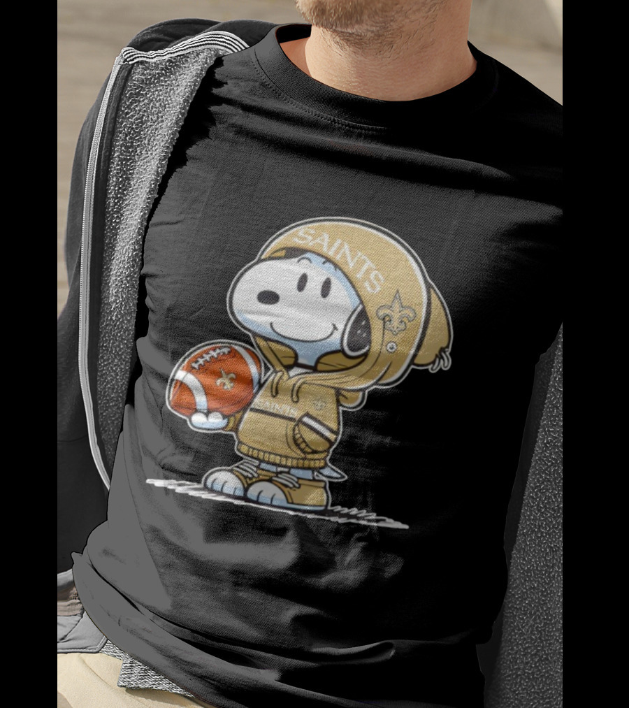 Snoopy New Orleans Saints Football Fan Outfit T-Shirt