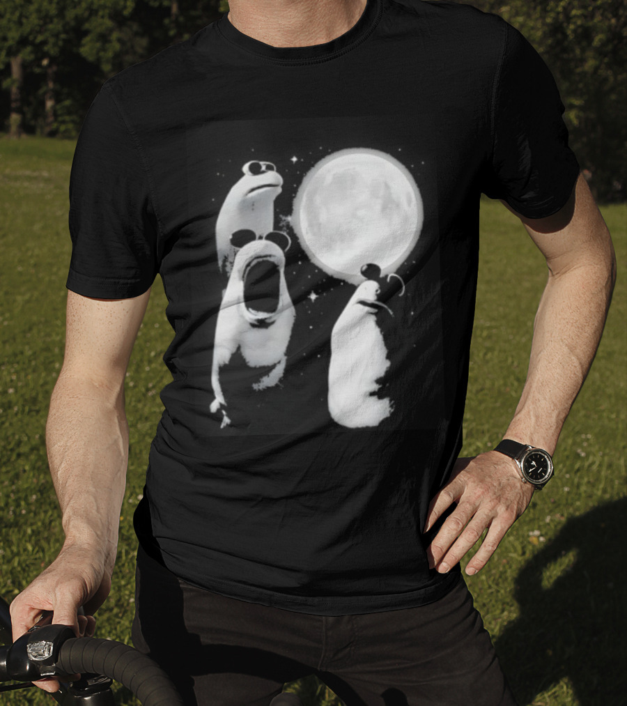 Three Marcus The Worm Moon Fantasy Celestial Scene T-Shirt