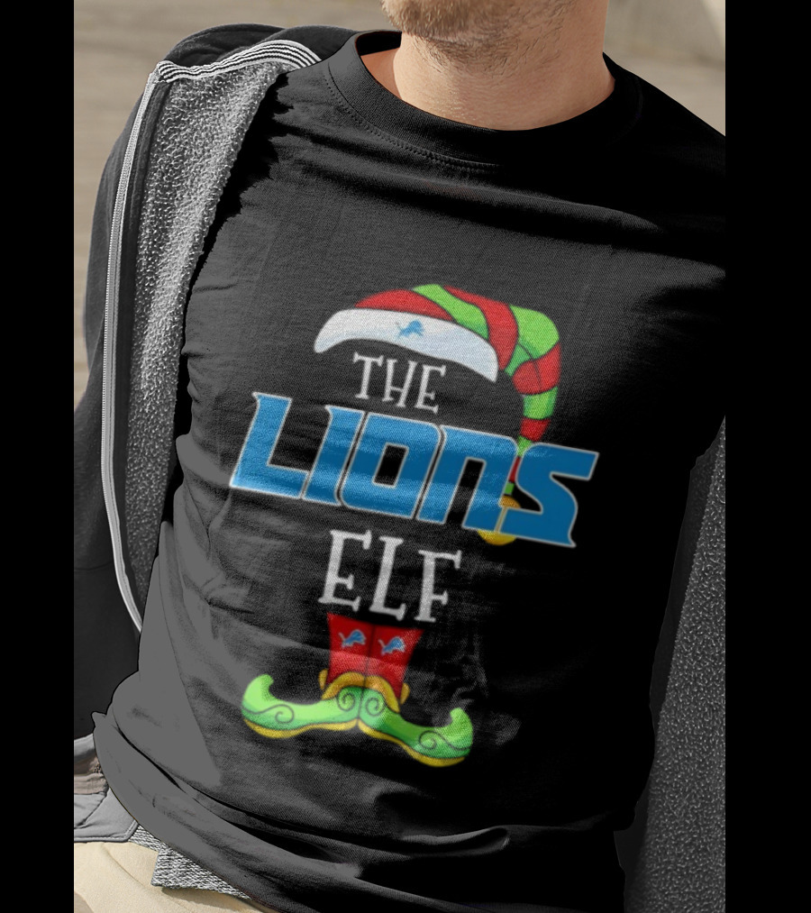 THE LIONS ELF Christmas Detroit Lions T-Shirt