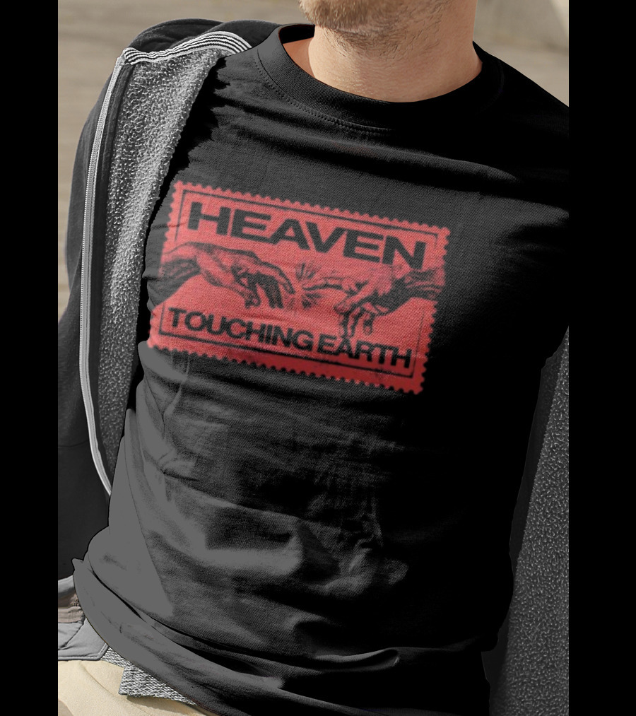 Heaven Touching Earth Michelangelo’s The Creation Of Adam Hands T-Shirt