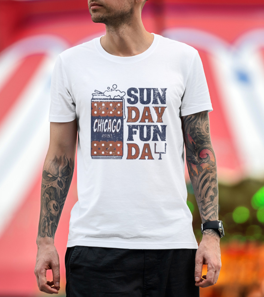 Chicago 1920 Chicago Bears Sunday Fun Day T-Shirt