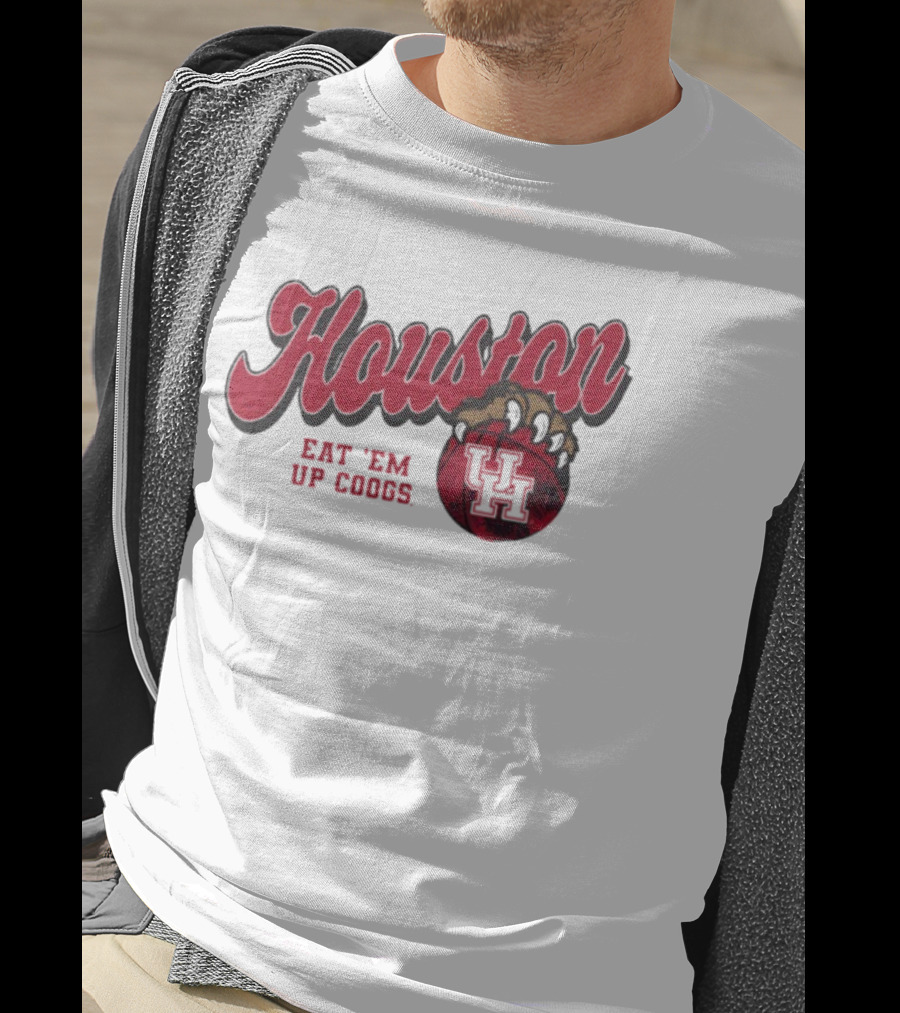 Houston Cougars Claw UH Basketball Eat 'Em Up Coogs T-Shirt