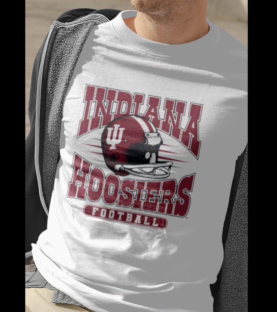 Indiana Hoosiers Football Helmet IU Sports Team T-Shirt
