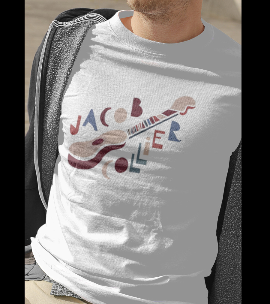 Jacob Collier Colorful Guitar Art Letters T-Shirt
