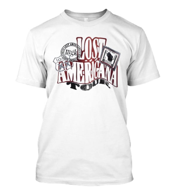 Lost Americana Tour 2025 MGK Baseball Iconic Symbols T-Shirt