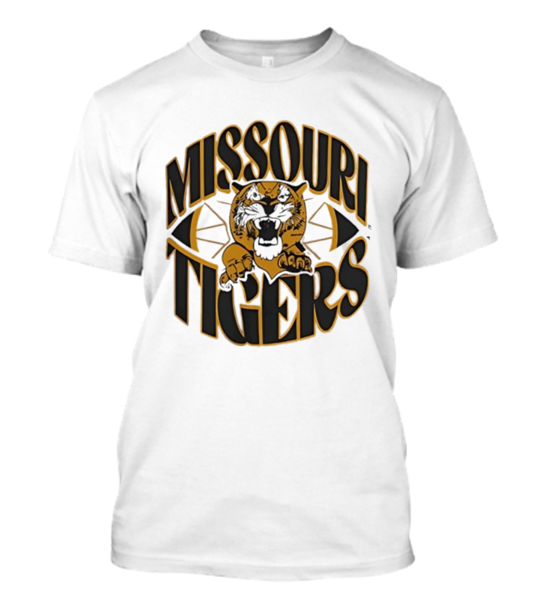 Missouri Tigers Roaring Mascot Claw Graphic T-Shirt