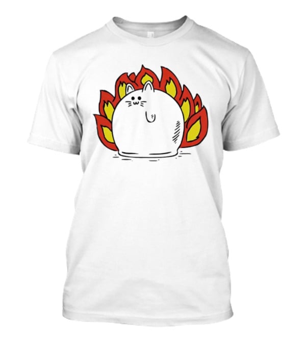 Plankton Muffin Surrounded By Flames T-Shirt