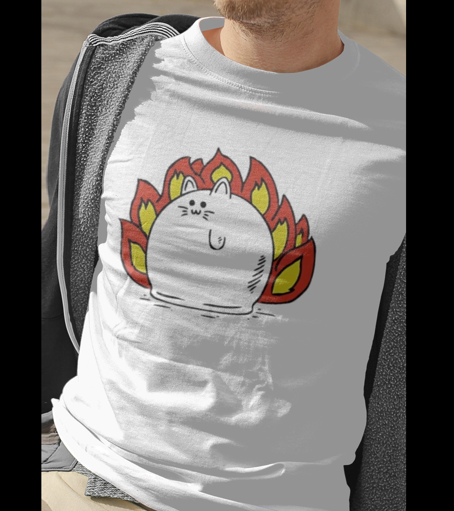 Plankton Muffin Surrounded By Flames T-Shirt