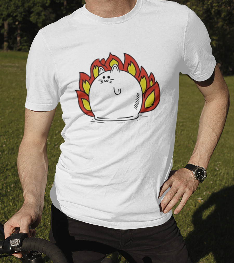 Plankton Muffin Surrounded By Flames T-Shirt